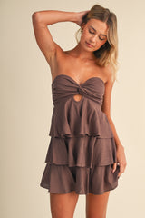 Cynthia Strapless Romper