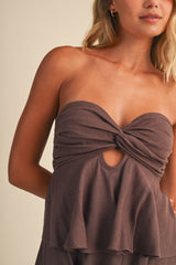 Cynthia Strapless Romper