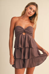 Cynthia Strapless Romper
