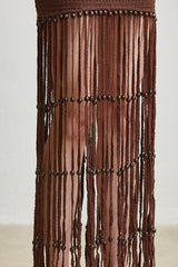 Beaded Fringe Maxi Dress