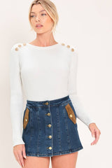 Indi Denim Skort