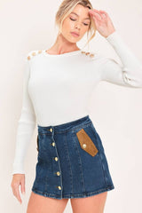 Indi Denim Skort