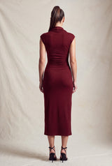 Ruby Button Midi Dress