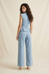 Roxane Denim Pant Set
