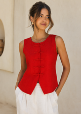 Rocio Linen Top