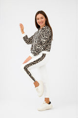 Leopard Line Sweat Set