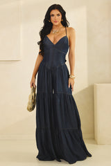 Ariana Denim Jumpsuit