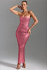 Rose Rhinestone Maxi Dress