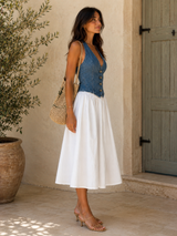 Denim Halter Dress