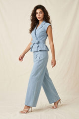 Roxane Denim Pant Set