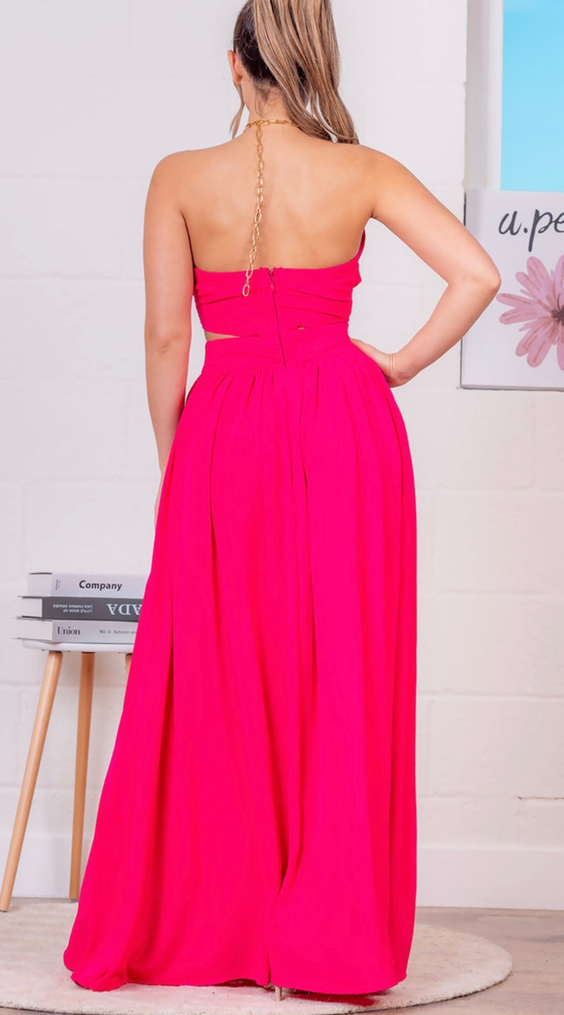 Giselle Halter Maxi Dress