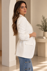 Emma White Blazer
