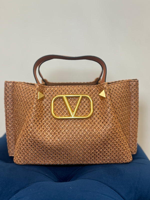 Valentina Raffia Bag