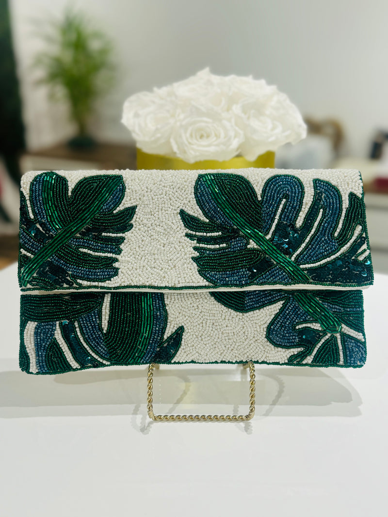 Leaf Printed Handbag