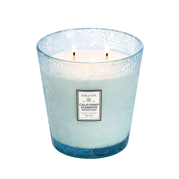 California Summers 3 Wick Hearth Candle