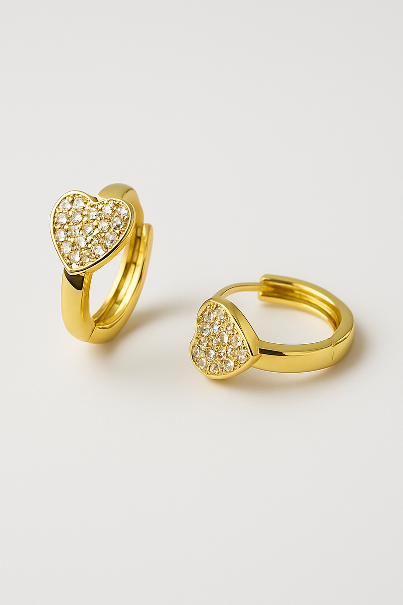 Heart Mini Hoop Earrings