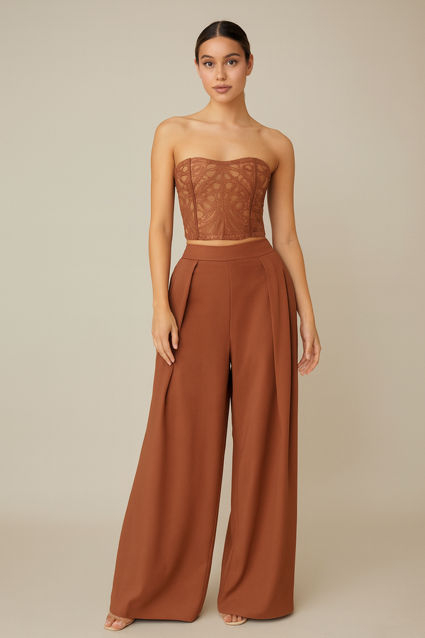 Olivia Crochet Pant Set