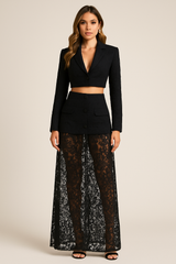 Clara Lace Maxi Skirt Set
