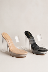 Ivy Clear Platform Heel