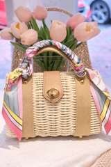 Sunlit Mini Straw Bag