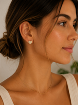 Sparkle Heart Studs