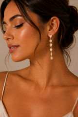 Aurielle Crystal Drop Earrings