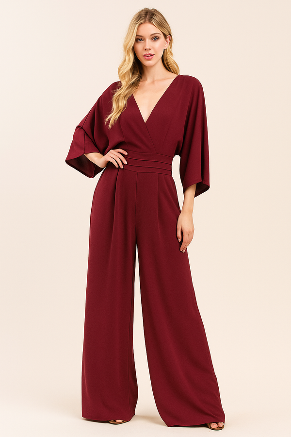 Abigail V- Neck Jumpsuit