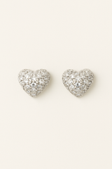Sparkle Heart Studs