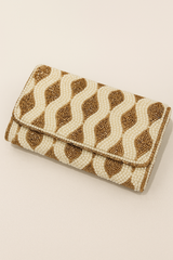 Golden Pearl Luxe Clutch