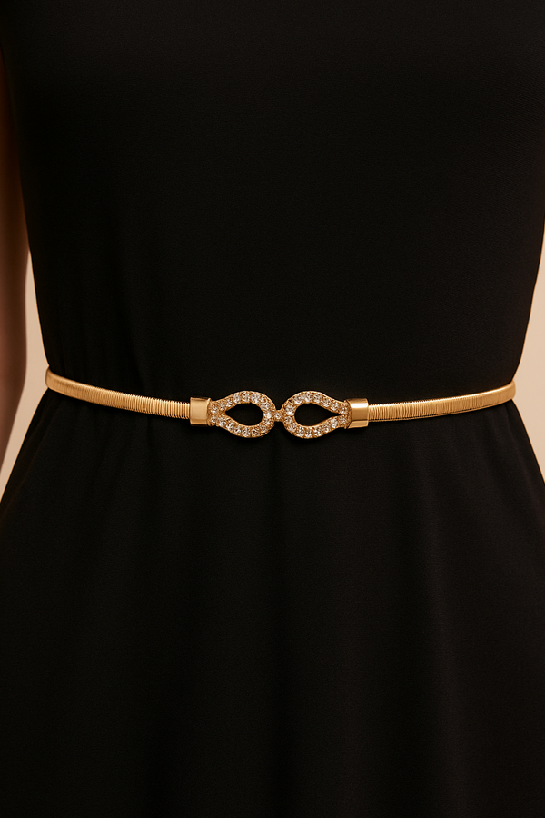 Rhinestone Stretch Belt