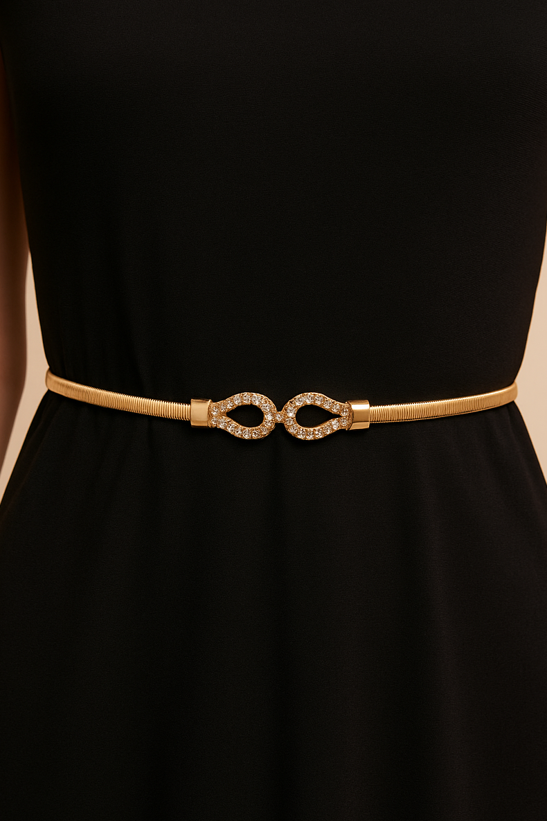 Rhinestone Stretch Belt