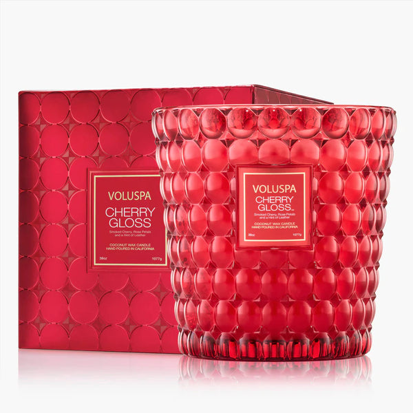 Cherry Gloss 3 Wick Hearth Candle