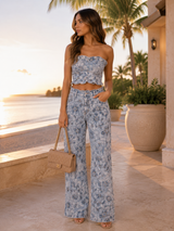 Denim Barrel Pant Set
