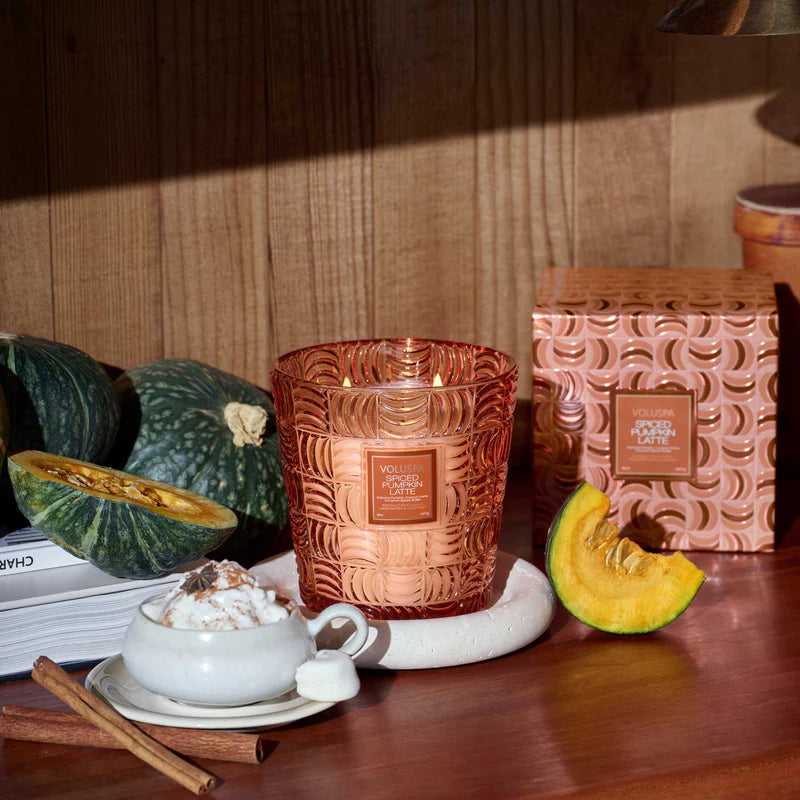 Spiced Pumpkin Latte 3 Wick Hearth Candle