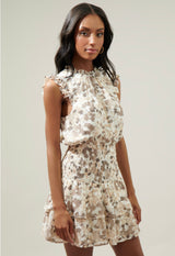 Flower Mini Dress