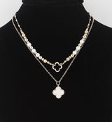 Doris Double Clover Necklace