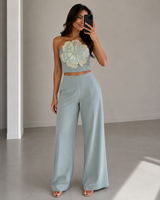 Flower Top Pant Set