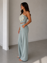 Flower Top Pant Set