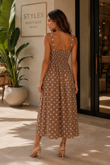 Dalia Polka Dot Midi Dress