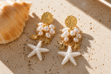 Pearl Starfish Earrings