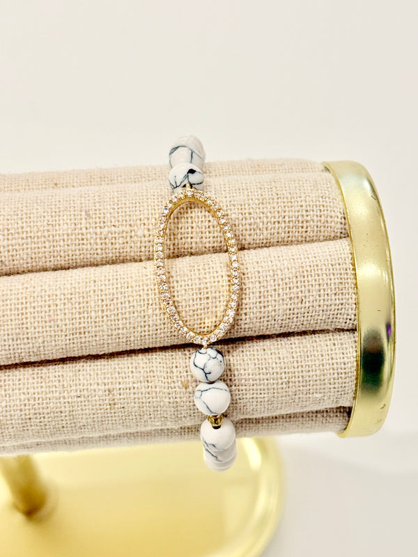 Marble Serenity Stone Bracelet