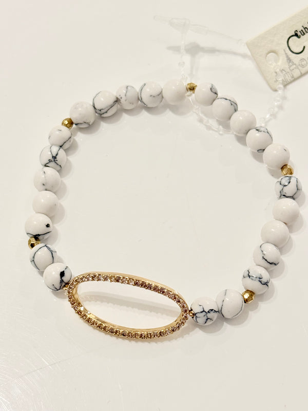 Marble Serenity Stone Bracelet