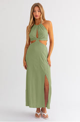 Madeline Halter Maxi Dress