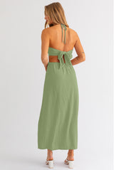 Madeline Halter Maxi Dress