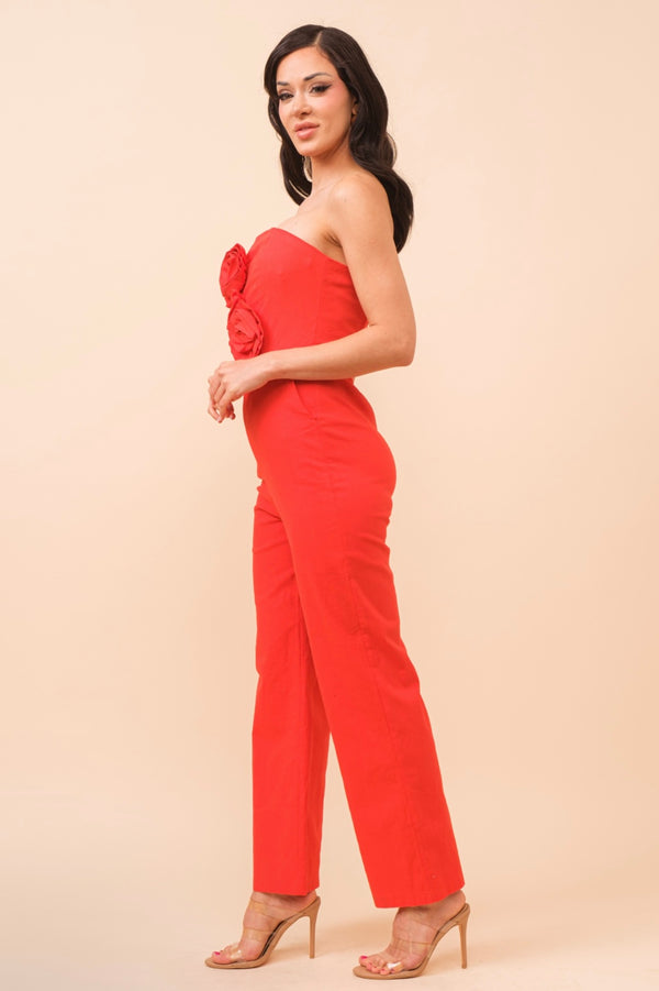 Rosette Tube Jumpsuit