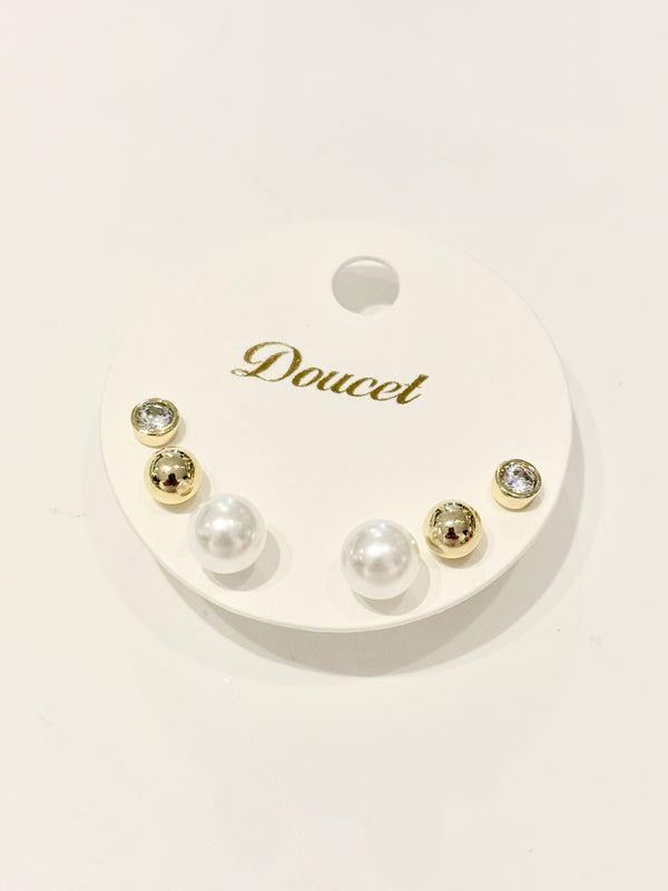 Pearl Earring Set