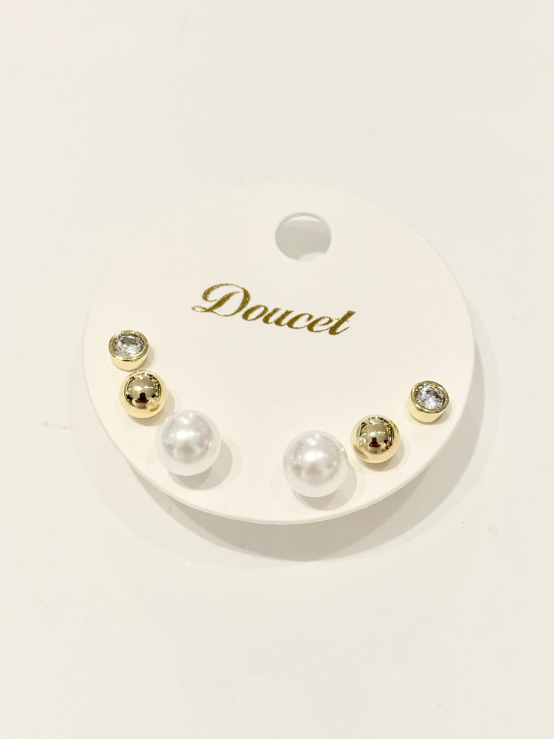 Pearl Earring Set