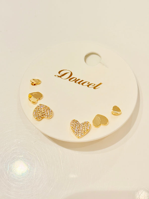 Heart Earring Set