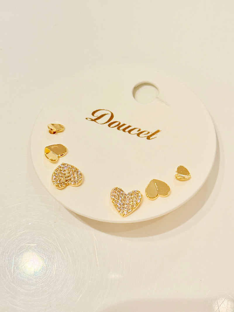Heart Earring Set