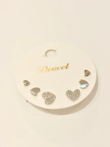 Heart Earring Set